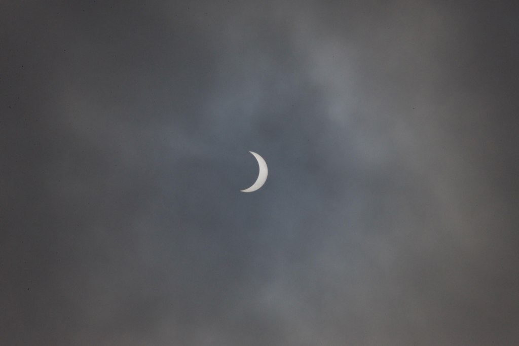 A partial solar eclipse