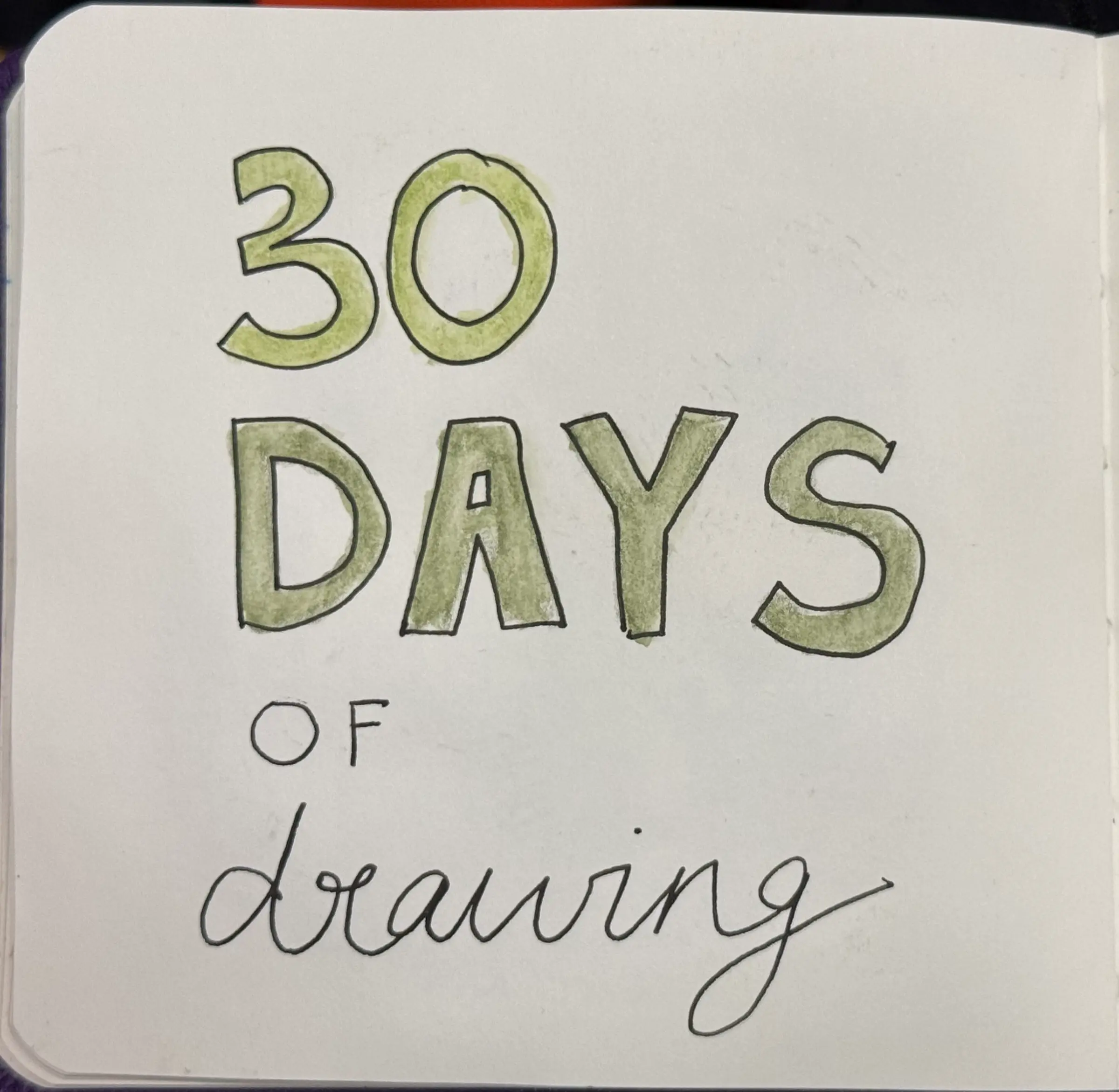30 days of drawing in January 2025